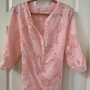NY&Co Pink floral blouse